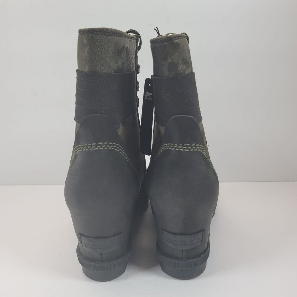 Sorel Lexie Wedge Women's Hiker Green Boots US Size 10 NWT - Picture 6 of 13